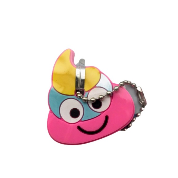 Key Covers Mermaid Tail/Colorful Smiley Poo Emoji - Picture 7 of 7
